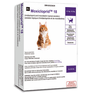 Moxicloprid topical solution for cats