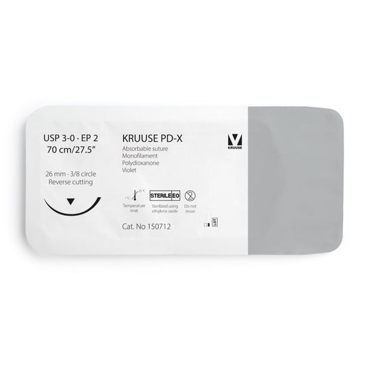 PD-X suture 3/0 dyed with 3/8 circle needle (70 cm)