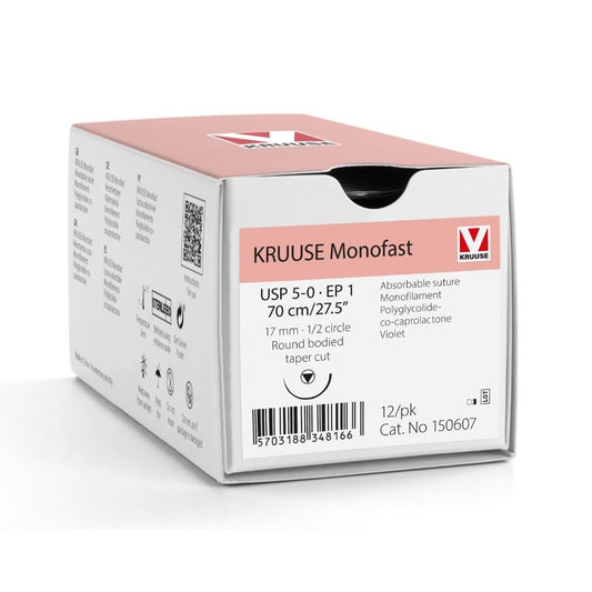 Monofast suture 5/0 with 1/2 circle needle (70 cm)