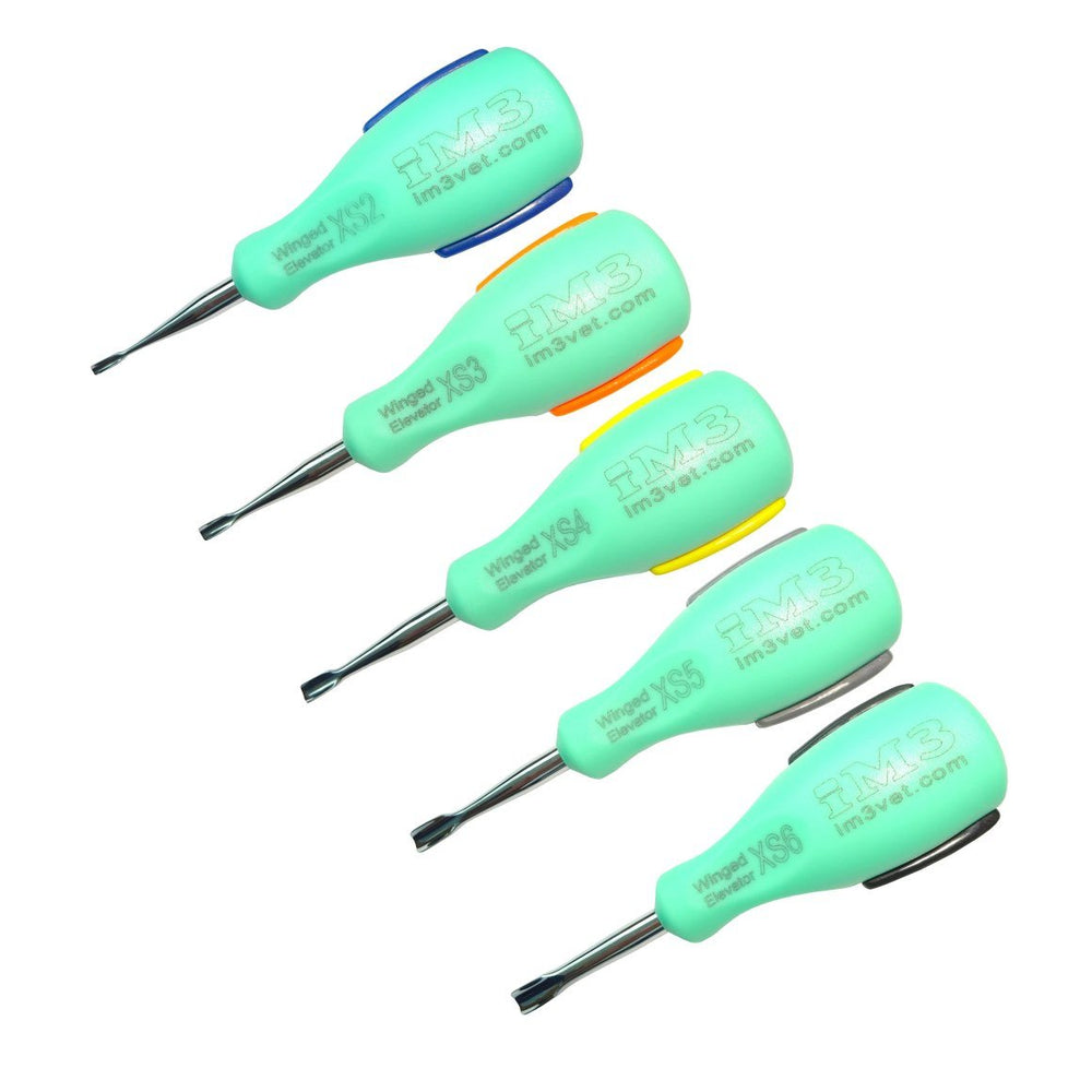 Ergo winged elevator with XS handle 5 pieces set