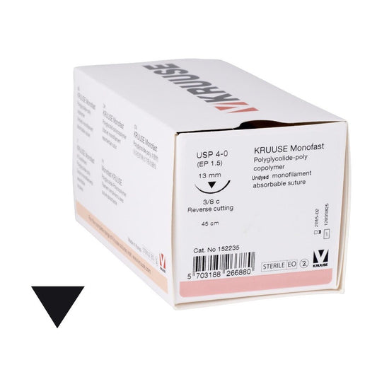 Monofast suture 4/0 undyed with 3/8 circle needle (45 cm)
