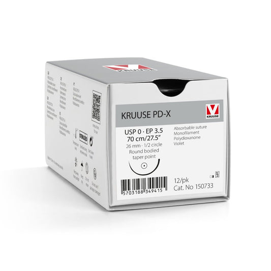 PD-X suture 0 with 1/2 circle needle (70 cm)