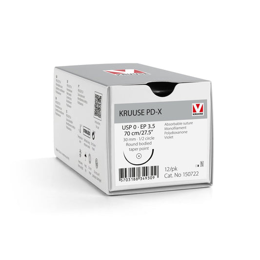PD-X suture 0 with 1/2 circle needle (70 cm)
