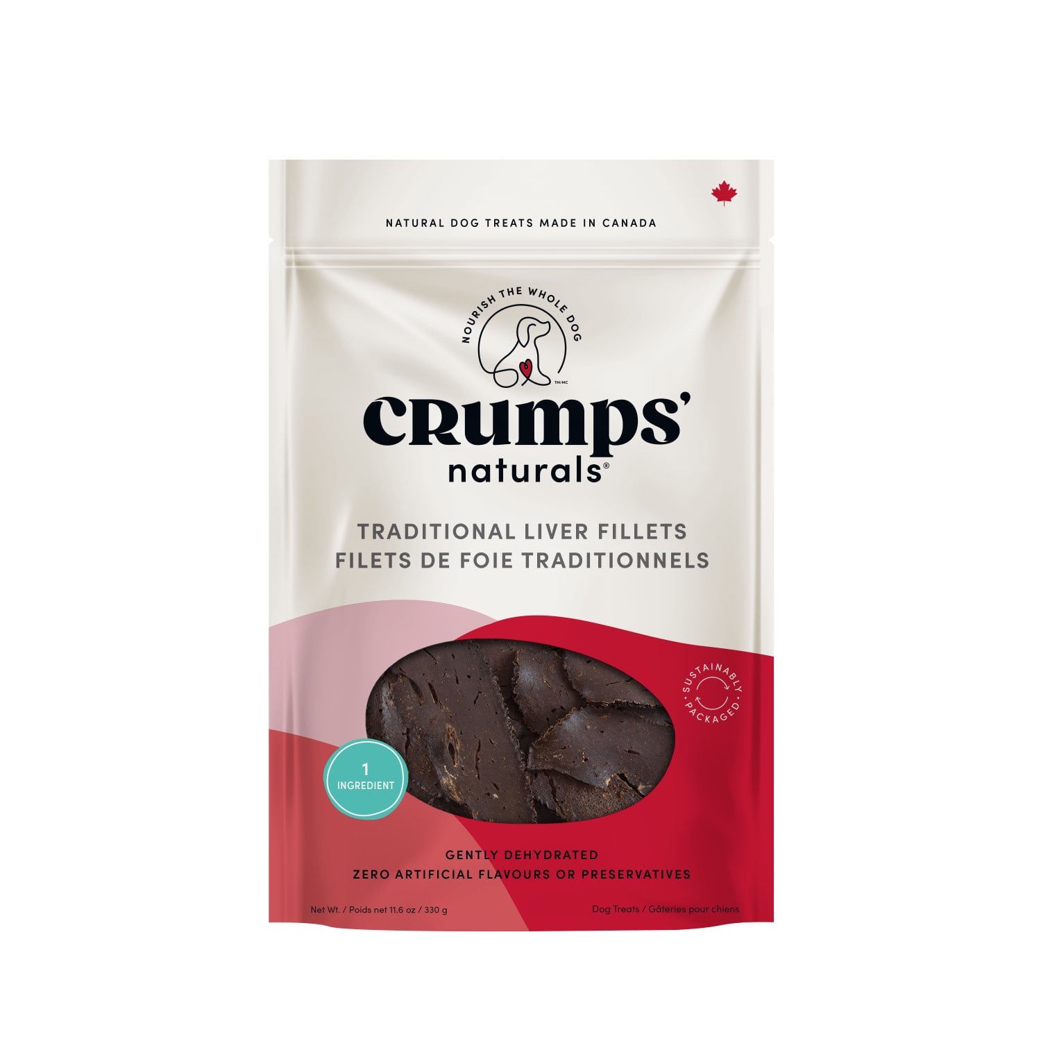 Traditional liver fillets for dogs