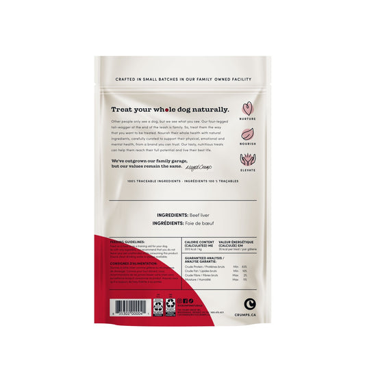 Traditional liver fillets for dogs