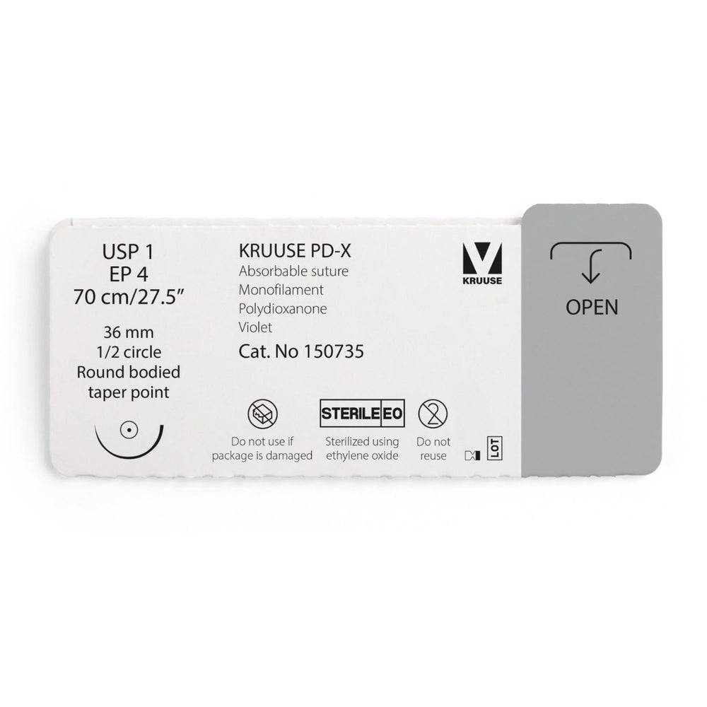 PD-X suture 1 (violet) with 1/2 circle needle (70 cm)