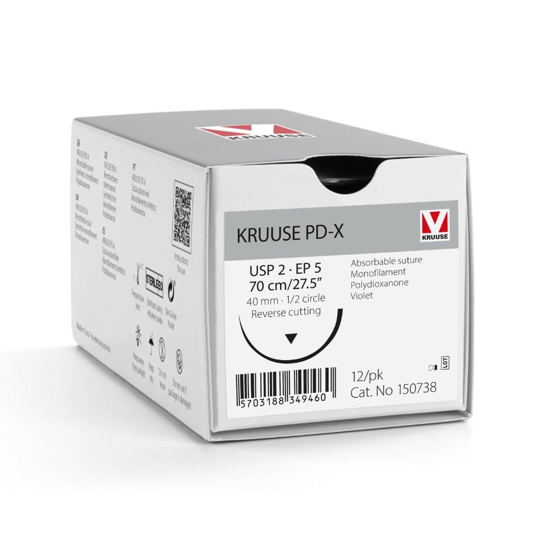 Polydioxanone veterinary suture packaging