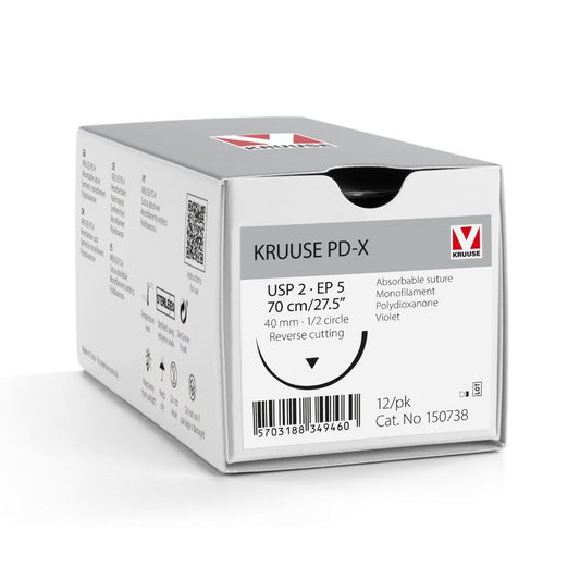 PD-X suture 2 with 1/2 circle needle (70 cm)