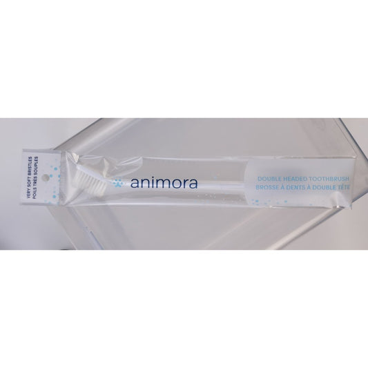 Double ended toothbrush for animals