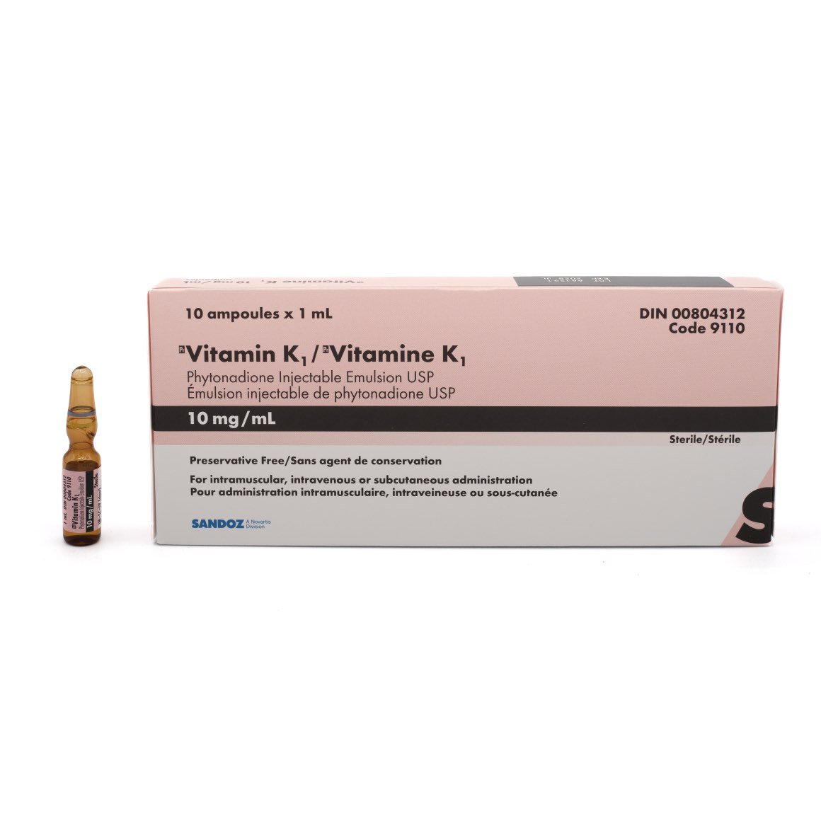 Vitamine K1 injection
