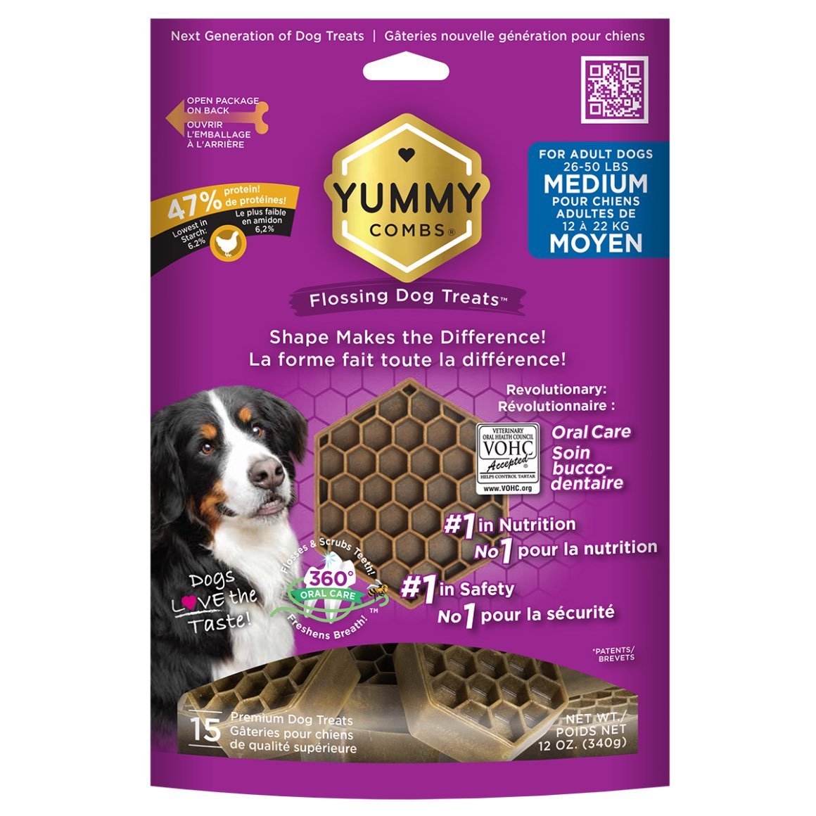 Yummy Combs dental treats for medium dogs