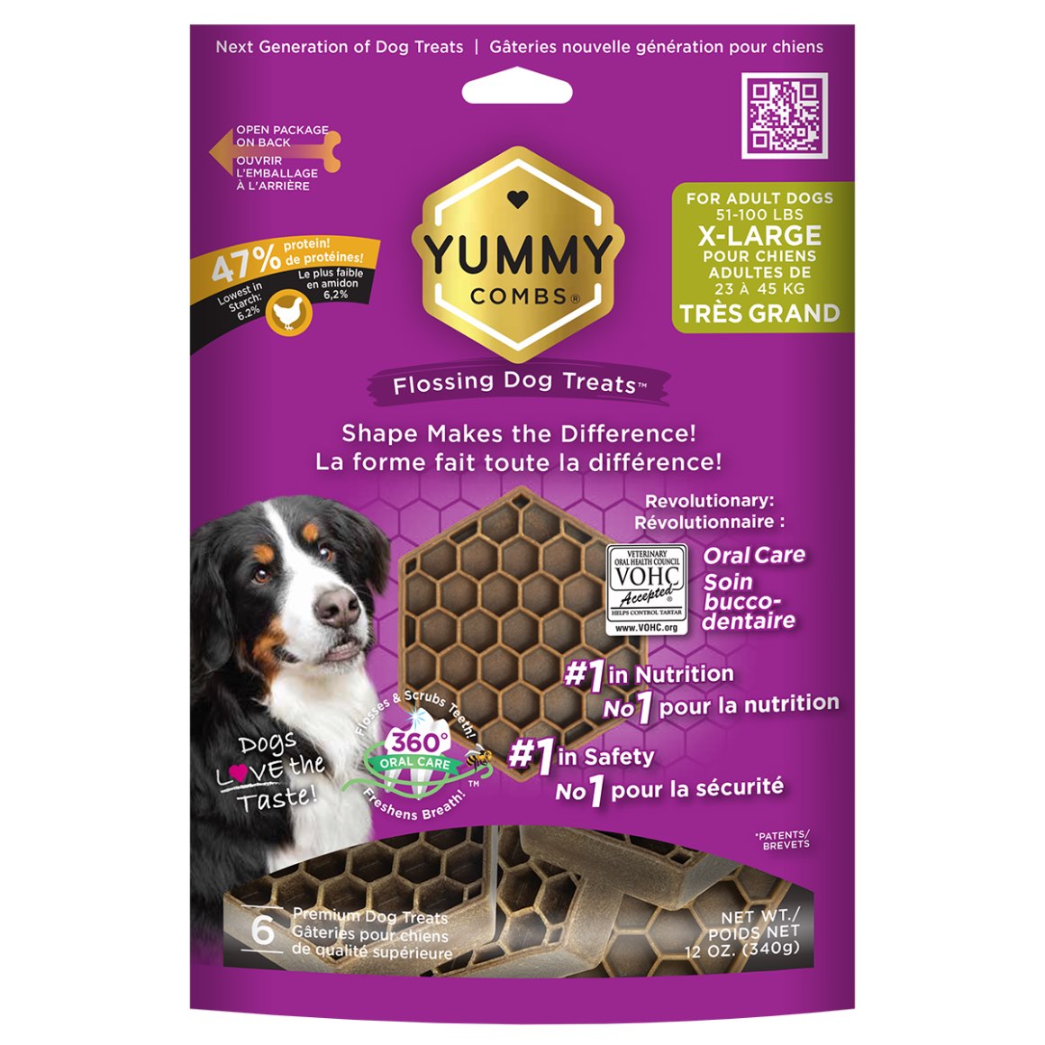 Yummy Combs dental treats for extra large dogs