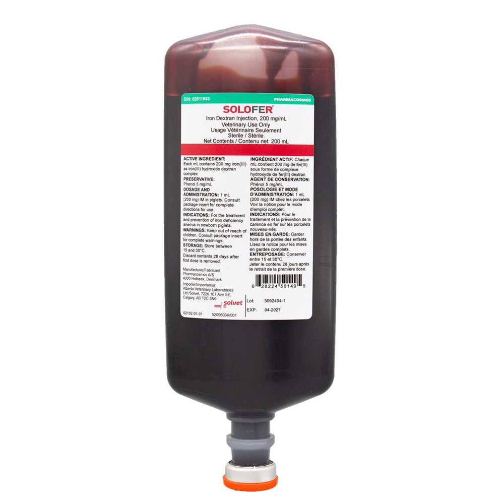 Solofer injection collapsible vial