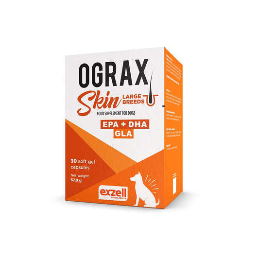 Ograx Skin large breed capsules for dogs