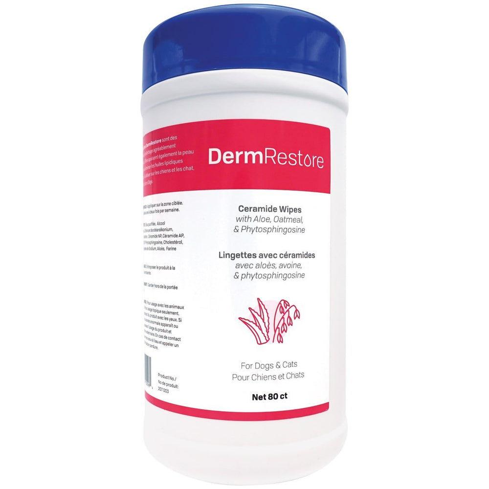 Wipes DermRestore for cats and dogs