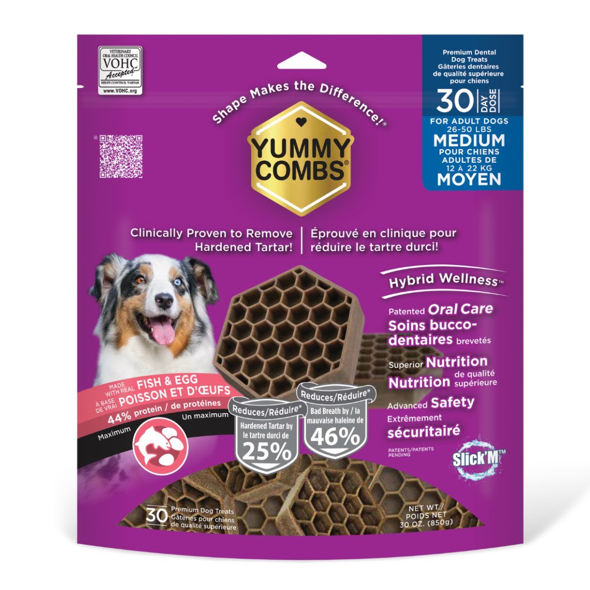 Yummy Combs dental treats for medium dogs