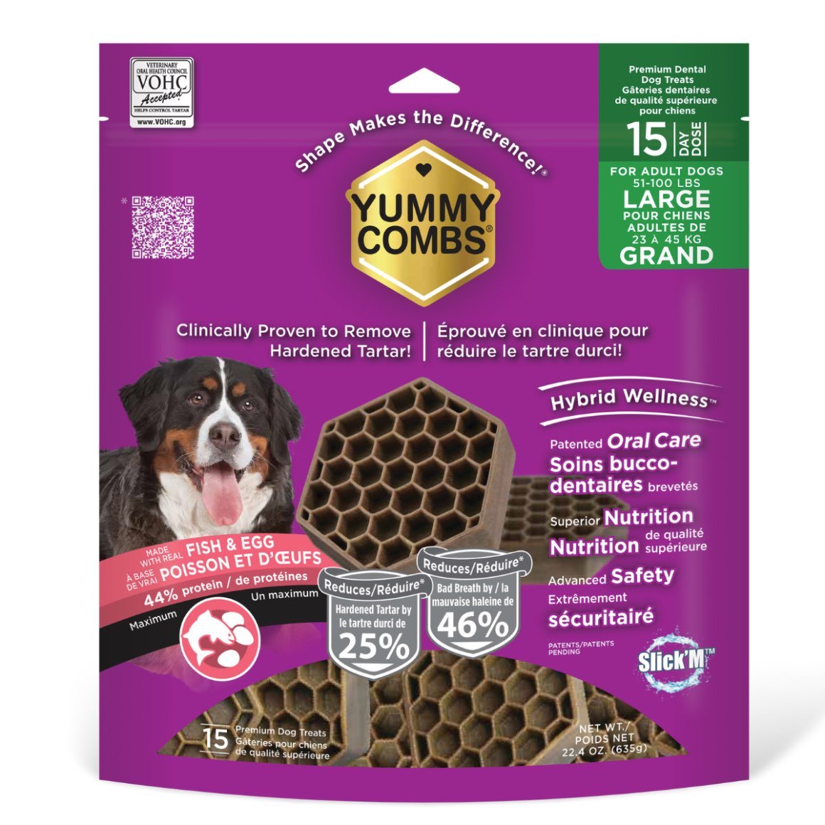 Yummy Combs dental treats for large dogs