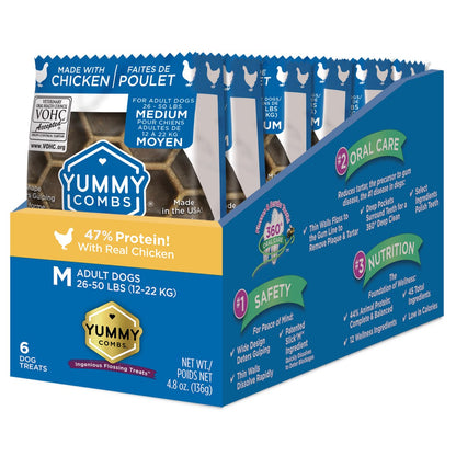 Yummy Combs dental treats for medium dogs (trial sizes)