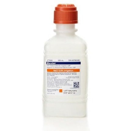 Sodium chloride for irrigation
