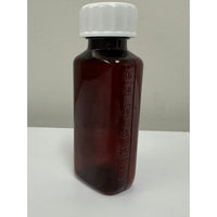 Plastic bottle graduated with safety cap