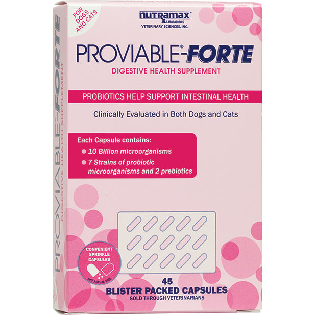 Proviable Forte capsules for cats and small dogs