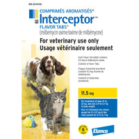 Interceptor flavor tabs for cats and dogs