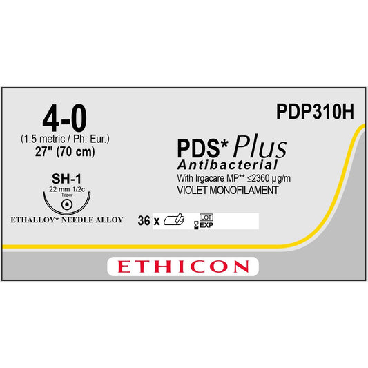 PDS Plus suture 4/0 dyed 1/2 circle needle (70 cm)