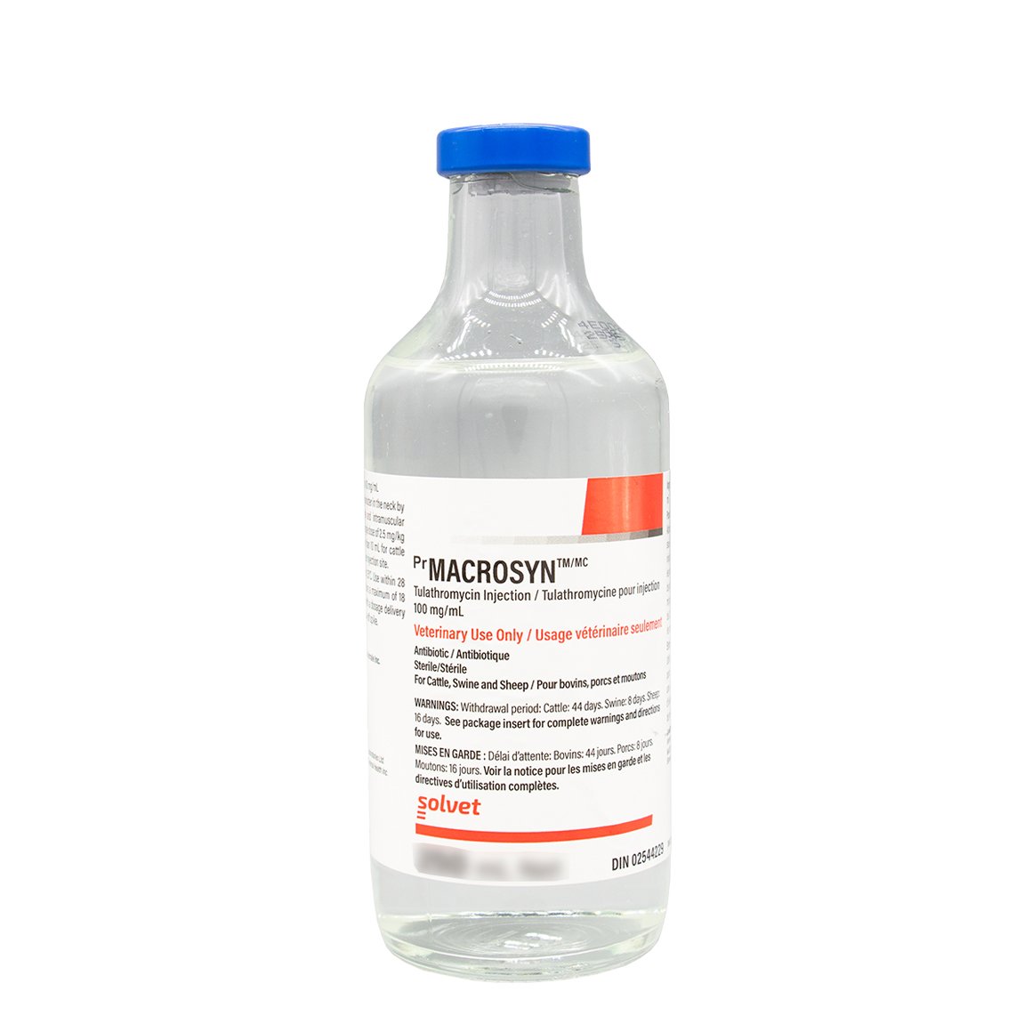 Macrosyn Injection (Tulathromycin 100 mg/mL) for Cattle, Sheep & Swine ...