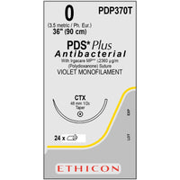 PDS Plus suture 0 dyed 1/2 circle needle (90 cm)