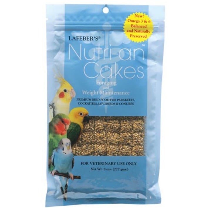 Nutri-an Cakes foraging and weight maintenance for small parrots
