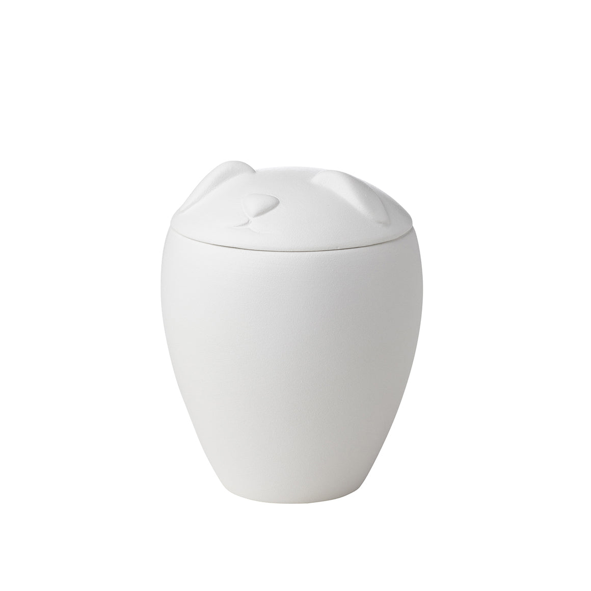 Urn Stoneware - White Dog