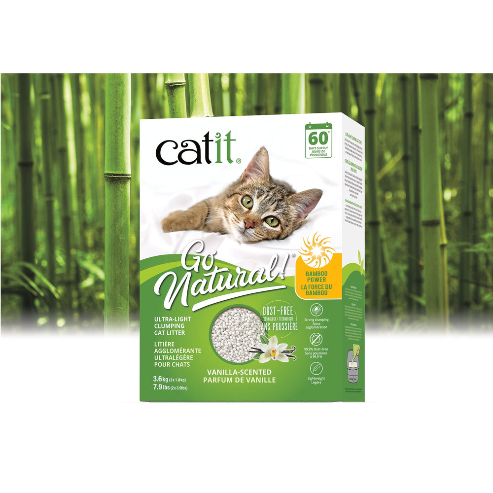 Clumping Litter Go Natural! ultra-light pea husk vanilla