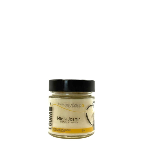 Candle LOONA with odour eliminator - honey and jasmine