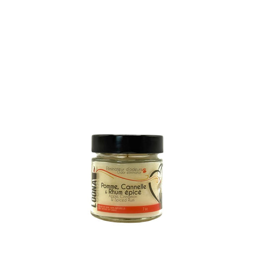 Candle LOONA with odour eliminator - apple, cinnamon and spiced rhum