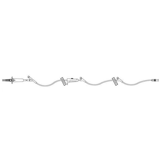 Primary IV set 60 drops macrobore Lifeshield 3 ports