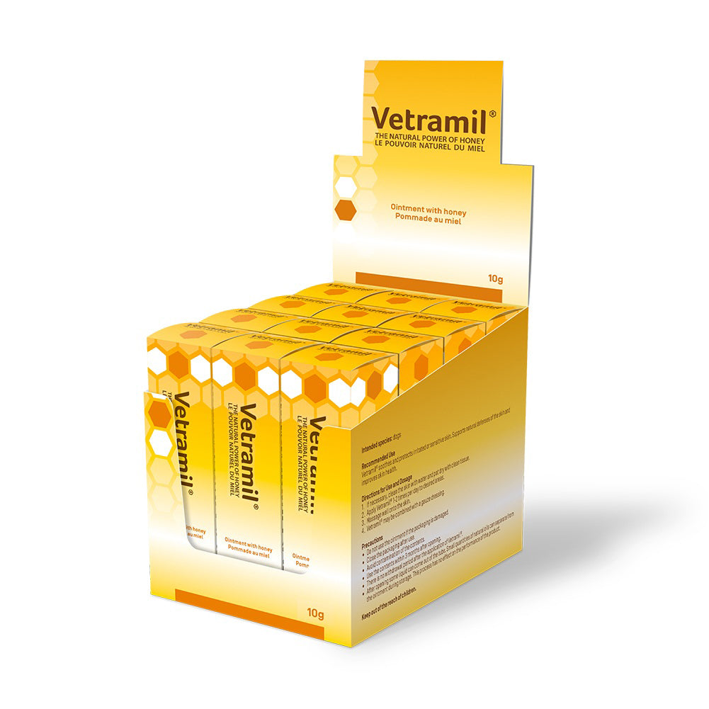 Vetramil ointment with honey for dogs - display