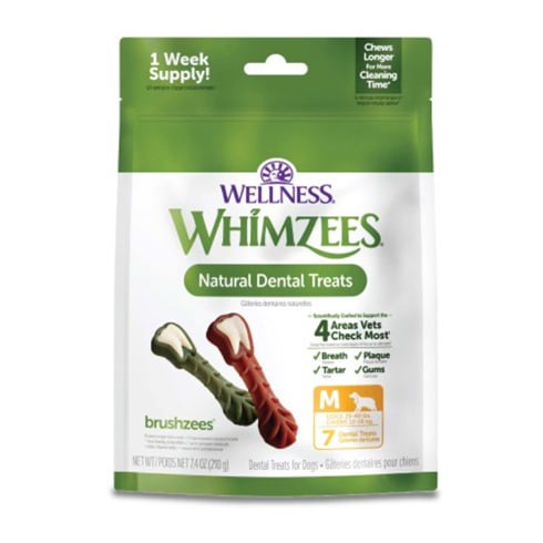 Whimzees Brushzees for medium dogs