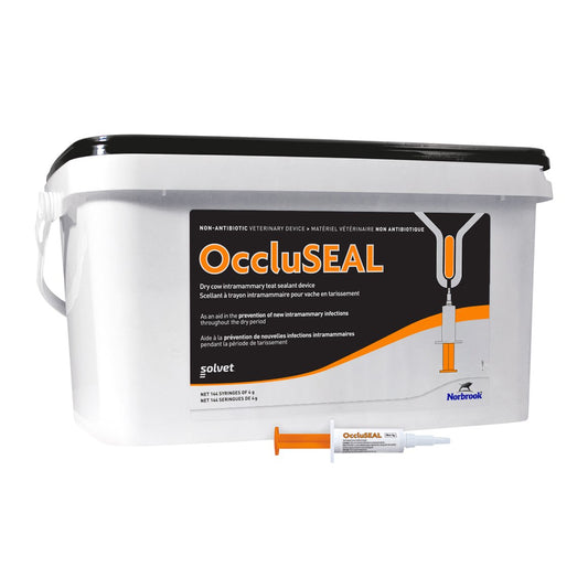 Occluseal teat sealant syringe