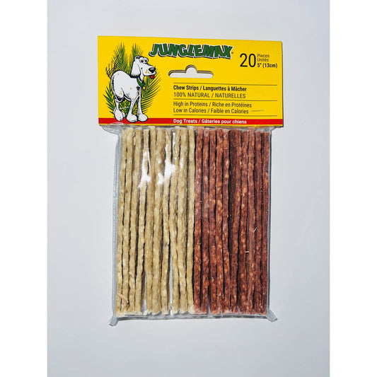 Treat chew strip for dogs