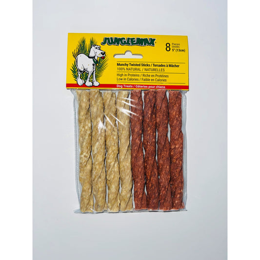 Treat munchy twisted stick for dogs