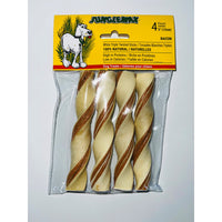 Treat white triple twisted stick for dogs