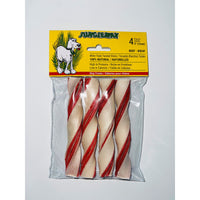 Treat white triple twisted stick for dogs