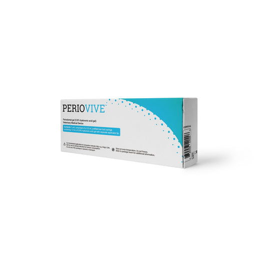 Periovive periodontal gel syringe