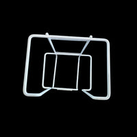 Glove box holder with coated metal
