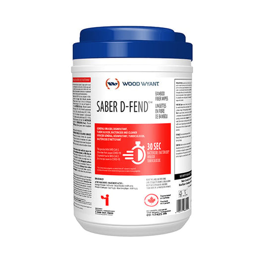 Saber D-Fend bamboo fiber wipes