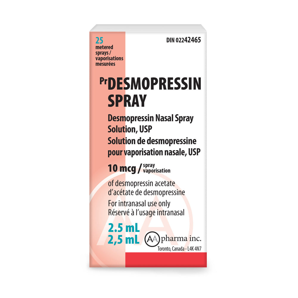 Desmopressin nasal spray