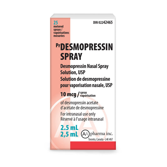 Desmopressin nasal spray