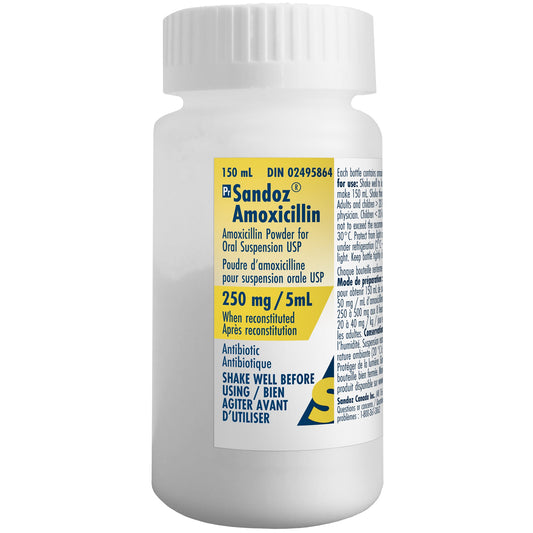 Amoxicillin powder for oral suspension