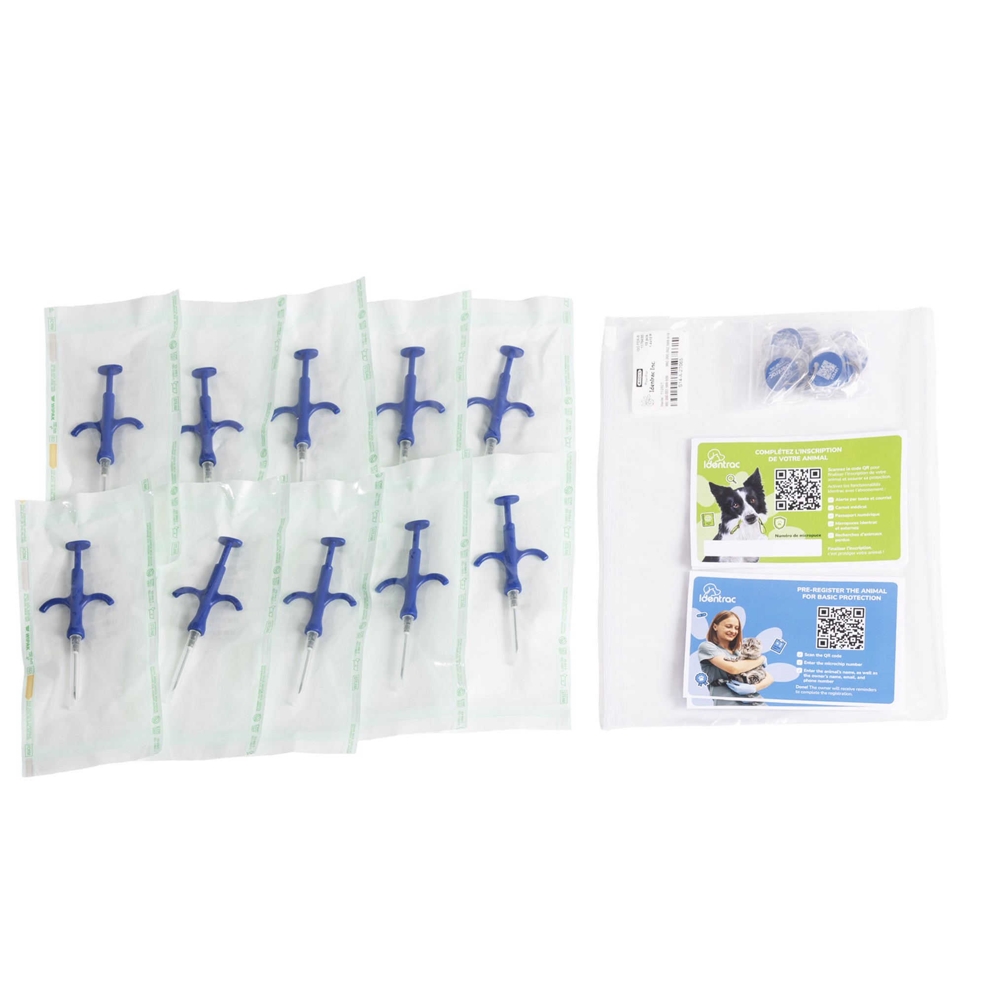 Microchip Identrac ISO with disposable implanter