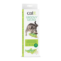Groovy gecko toy for cats